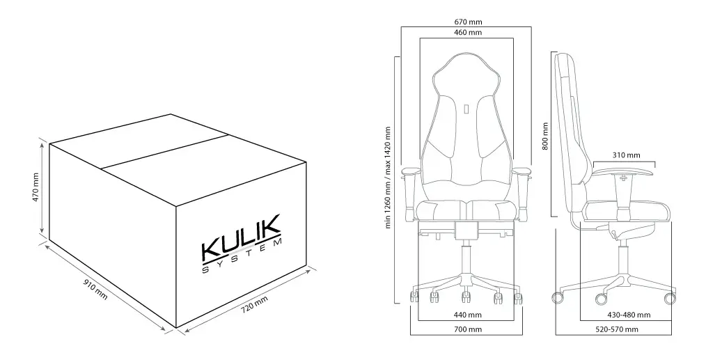  Ergonomischer Stuhl Kulik System Imperial Chocolate