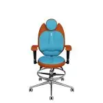 Ergonomischer Stuhl Kulik System Trio Carrote/Turquoise